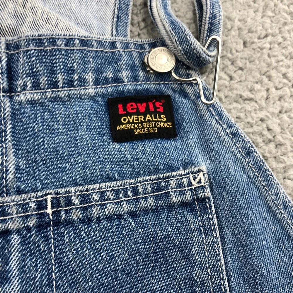 Levis Overalls Mens Medium Blue Denim Heritage Workwear Stone Washed Bib Jeans